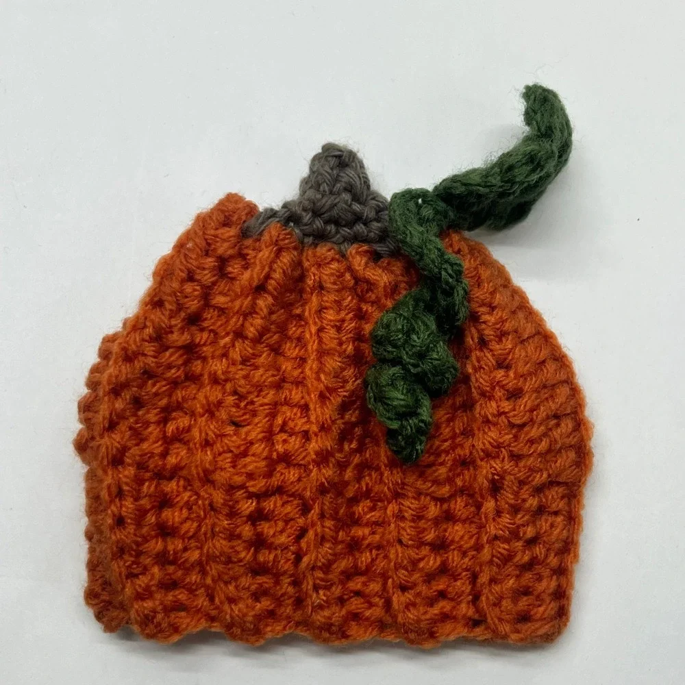 Handmade crochet pumpkin